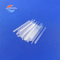 Tube en verre de quartz carré transparent, tube rectangulaire en silice fondue, taille personnalisée pour application optique