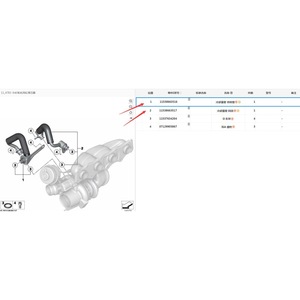 Tuyaux d'eau pour turbocompresseur BMW Série 5 N20 11538663516 11538663517, une paire pour remplacement de tuyau de liquide de refroidissement - Product Image 3