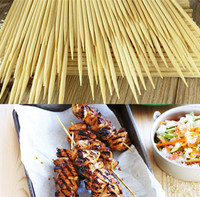 Brochettes de barbecue biodégradables en bambou avec logo personnalisé, bâtonnets de barbecue jetables, fabricant, fournisseur d'usine pour la restauration