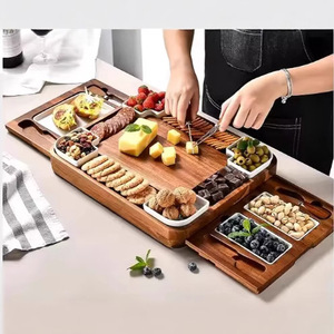 Juego de Tablas de Queso Acacia Premium con Bandejas para Servir Delicatessen - Product Image 4