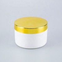 Pot en plastique pour crème pour le visage et le corps, avec logo personnalisé, 200 g, en PE givré, pour l'emballage des produits de soin de la peau