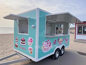 French Refrigerator and <b>Pancake</b> Equipment Portable Dining Food Truck Juice Concession Trailer with Full Kitchen - Product Image 6