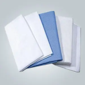 PP spunbond non-tissé tissu non-tissé jetable perforé drap de lit médical emballé séparément