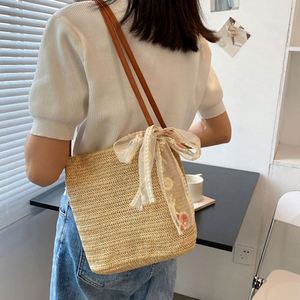 2023 Wholesale Fashion Customized Logo Straw Material <b>Bags</b> Summer Beach <b>Bags</b> Rattan Summer Beach <b>Bag</b> for Women - Product Image 5