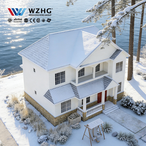 Villa en acier léger à double aile, écoénergétique, pour ADU, personnalisée, certifiée ISO 9001 - Product Image 1