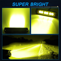 Barre LED encastrée dans le pare-chocs avant pour pick-up tout-terrain, 8 pouces, 60W, faisceau spot à angle étroit, éclairage de conduite 3000K