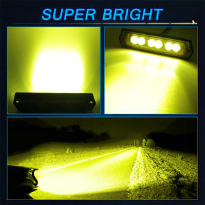 Barre <span class=keywords><strong>LED</strong></span> encastrée dans le pare-chocs avant pour pick-up tout-terrain, 8 pouces, 60W, faisceau <span class=keywords><strong>spot</strong></span> à angle étroit, éclairage de conduite 3000K - Product Image 6