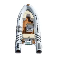 Bateau de pêche gonflable en aluminium de 5,2 m, yacht sportif pour la pêche à la dérive, capacité de 8 personnes, certifié CE, moteur 85 CV