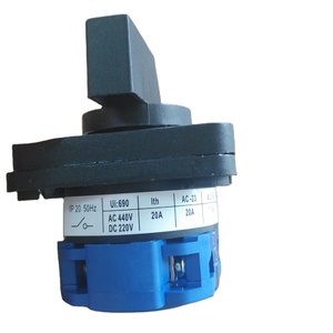 Commutateur rotatif à came 1 pôle 3 positions série LW26 20A en plastique et métal IP53 certifié CE 440V à bornes à vis industriel - Product Image 6