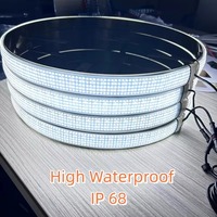 Lumière LED à 5 rangées de 17 pouces, haute luminosité, étanche IP68, blanc pur, 12 V CC, pour camion et autres accessoires d'éclairage