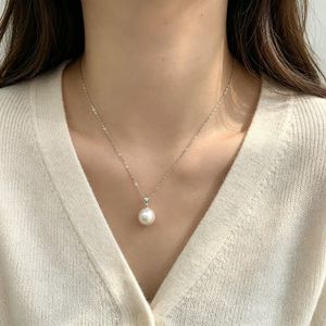 Collier assorti en perles blanches naturelles d'Australie, pendentif en or 18 carats avec une seule perle, bijoux exquis pour femmes, vente en gros - Product Image 5