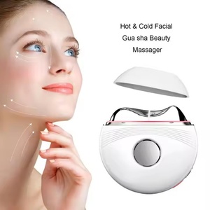 2025 Hot Cold Skincare Anti-aging Wrinkle Depuffs Remover Vibration Face Lift Electric Gua Sha <b>Massage</b> <b>Tool</b> Facial Beauty Device - Product Image 1