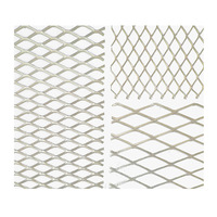 Maille métallique expansée à prix d'usine, forme de trou en diamant, carré, rond, hexagonal, triangulaire, plaque métallique, filet