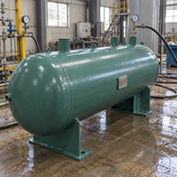 Réservoir de réception de liquide horizontal sur mesure, cuve sous pression de réfrigération pour unité de compresseur à vis OEM