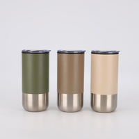 Nuevo Vaso Térmico de Vacío en Acero Inoxidable con Popote, Interior de Plástico y Exterior de Acero, Portátil para Oficina, Regalo Creativo de Negocios