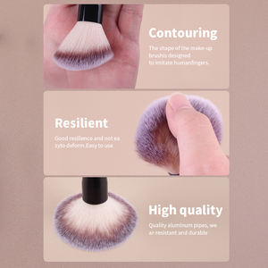 YOUXIN HQ Mixed Proc Discount Pinceaux de fond de teint double tête en poils synthétiques dorés, applicateur unique, outil de maquillage pour poudre - Product Image 4