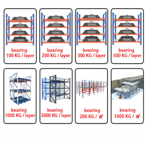 Heavy Duty Industrial <b>Storage</b> <b>Rack</b> with 100 to 3000 KG Per Layer Load Capacity for Warehouse Garage Factory Workshop Use - Product Image 2