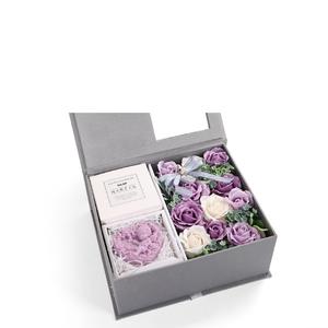 กล่องของขวัญช่อดอกไม้คาร์เนชั่น2024สำหรับวันวาเลนไทน์การ์ดแฮนด์เมดสำหรับครูของคุณที่สร้างสรรค์และใช้งานได้จริงด้วยดอกไม้สบู่ - Product Image 2