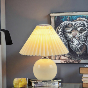 Creative Nordic <strong>Ceramic</strong> Small Square <strong>Table</strong> <strong>Lamp</strong> with Flexible AC LED Modern Design for Living Room Night Light - Product Image 4