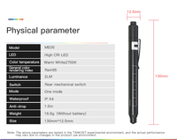 Tank007 ME05 torche médicale médecin Penlight ophtalmique Led soins infirmiers Flash lumière Diagnostic graver lampe de poche infirmière stylo lumière