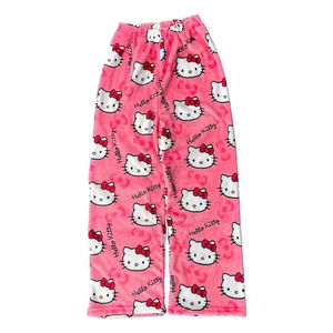 Phụ nữ flannel Pajama quần có tính năng sang trọng và phim hoạt hình Thiết kế quần cung cấp sự thoải mái trong khi thêm - Product Image 4