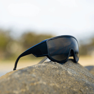 Lunettes de soleil de sécurité LMA de haute qualité, de marque, design Z87, verres personnalisés, monture mate, surdimensionnées, miroir rouge, protection UV400, 2025 - Product Image 3