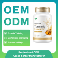 Suplemen Herbal Kurkumin OEM | 120 kapsul suplemen makanan | Suplemen serat makanan kesehatan untuk dewasa