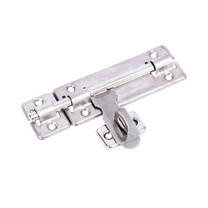 Perno de puerta de acero inoxidable de 4, 6 y 8 pulgadas, cerradura de pasador de alta resistencia montada en superficie para puertas exteriores, diseño minimalista, fácil instalación - Product Image 4