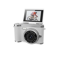 Cámara de Video Portátil Nueva de Fábrica, Estilo Vintage, Enfoque Automático, Cubierta Abatible de 180°, 1080p, Zoom 16x, 48MP CMOS, 2.4 Pulgadas, Juegos Integrados, Filtro, MP3, Vlog