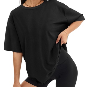 Camisetas Deportivas de Cuello Redondo y Manga Corta para Mujer, Corte Regular, Tops de Verano 2024, Camiseta Básica Antiarrugas de Secado Rápido, Tejido de Punto - Product Image 4