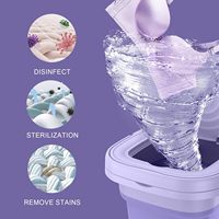 Lave-linge mini semi-automatique portable 9L avec sécheuse, électrique, à cuve unique, boîtier en plastique