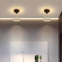 Lustre d'intérieur créatif nordique, luminaire suspendu LED moderne en métal rétractable, décoration de salon, chambre à coucher, couloir, lampe suspendue simple