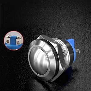 Waterproof Momentary Metal Push <b>Button</b> Switch 16mm 19mm 22mm <b>NO</b> NC Access Control Exit <b>Button</b> Industrial Control Switch - Product Image 6