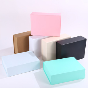 Boîte cadeau en carton blanc magnétique pliable à couvercle rabattable, boîte rigide monobloc sans ruban, pour fêtes d'<span class=keywords><strong>anniversaire</strong></span> - Product Image 2