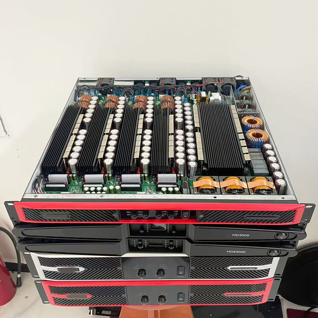 Professional Digital Power Amplifier 4 Channels 1000W-3000W Stereo High Fidelity 2-ohm Impedance GAN Technology KFKD HD3000