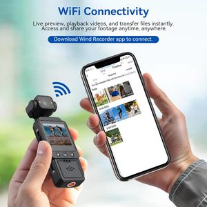 Mini Cámara Corporal con Grabación de Audio y Video, Videocámara de Bolsillo POV 270 °   Cámara Portátil con Rotación de 1080P HD y 64 GB <span class=keywords><strong>para</strong></span> Viajes - Product Image 3