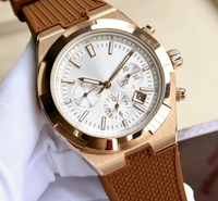 Montre chronographe automatique de luxe pour homme, boîtier en acier inoxydable, montre mécanique multifonctionnelle