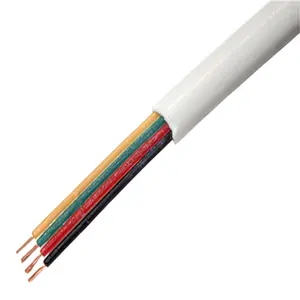 QH 13 15 AWG/2.5 1.5MM câble plat TVVB13 14 16 18 20 noyau câble plat porte électrique câble plat souple noyaux de cuivre