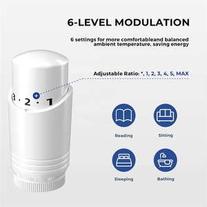 Valvole Termostatiche per Radiatori Cromate Bianche, Fornitura Diretta dalla Fabbrica, Materiali Idraulici per Casa Intelligente - Product Image 4