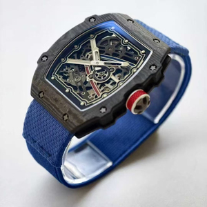 Montre mécanique squelette élégante de luxe 7,8 mm 2026, personnalisable, avec bracelet en nylon brillant et montre-bracelet sport en fibre de carbone - Product Image 2