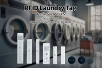 Etiquetas RFID de Tela Lavables y Flexibles, Mini Etiqueta RFID UHF para Ropa y Textiles, NFC, Frecuencia 860-960MHz