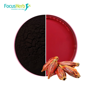 Pigment colorant naturel de qualité alimentaire FocusHerb Gardenia Jasminoides extrait de fruit E40 E80 Gardenia poudre rouge - Product Image 1
