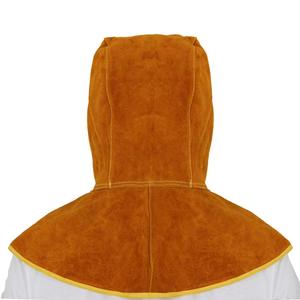 Casco de soldadura de cuero de vaca OEM para hombre <span class=keywords><strong>con</strong></span> logotipo personalizado etiqueta de marca diseño impreso - Product Image 1