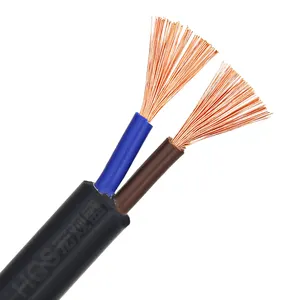 Factory wholesale price H05VV-F rvv cables 2core 0.3mm 0.5mm 0.75mm 1.0mm flexible power cable PVC insulated