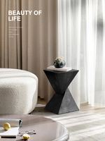 Tabouret ottoman en bois de pin carbonisé style Wabi-sabi, banc sculpté en racine, table d'appoint créative en souche d'arbre pour maisons d'hôtes, décoratif