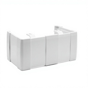 Support universel pour stores de fenêtre, design minimaliste blanc, installation facile, accessoire pour rail de rideau - Product Image 1