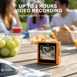 Nouvelle Mini Caméra 2.5K 2026, 64MP, Écran IPS Carré 1.4 Pouces, Zoom 16X, Enregistreur Vidéo Portable pour YouTube TikTok, Cadeau pour Adolescents - Product Image 3