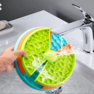 Gamelle interactive rotative à 3 niveaux en plastique pour chien, jouet anti-vomissement et anti-anxiété, convient à toutes les races de chiens et chats - Product Image 4
