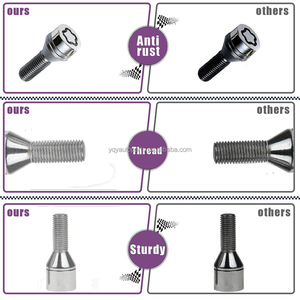 Nhà Máy Giá thép bánh xe bu lông bánh xe hợp kim khóa bu lông 14x1.25 hạt giảm dần cho các bộ phận xe hơi - Product Image 6
