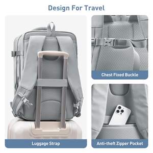TSA-Approved Expandable Laptop <b>Backpack</b> with Durable Waterproof Fabric and Organized Compartments - Product Image 6